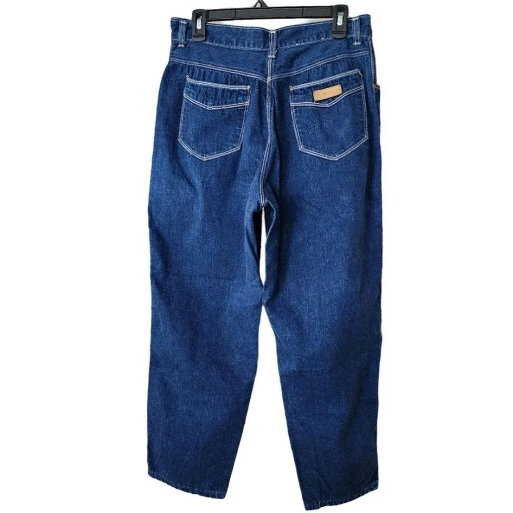 P.S. Gitano Vintage Y2K Women's 16 Short  (Petite) Tapered‎ Blue Mom Jeans